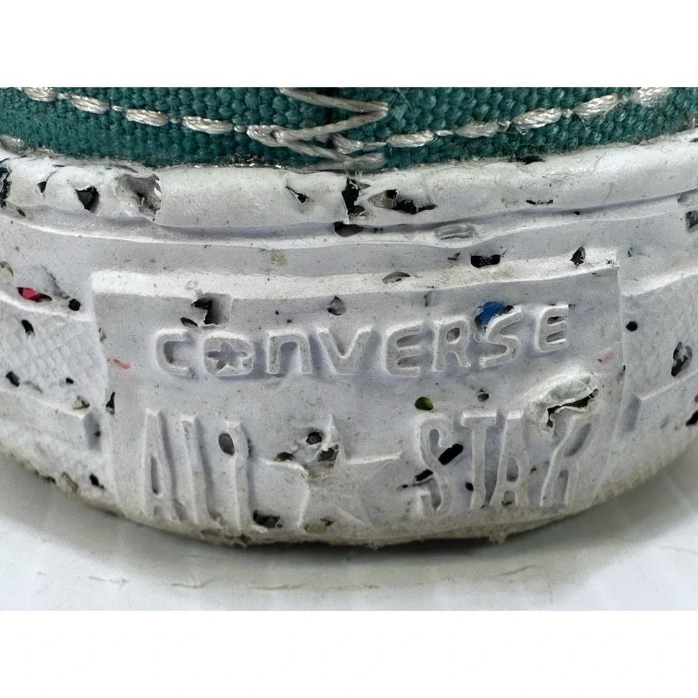 Converse Chuck Taylor All Star Turquoise High Top Sneakers Lace Up M 8 W 10 - Picture 9 of 14